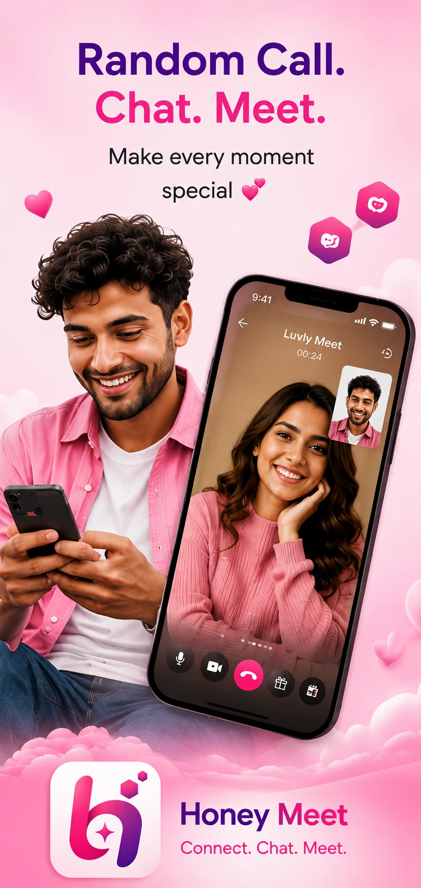 Honey Meet: Talk. Chat. Meet screenshot