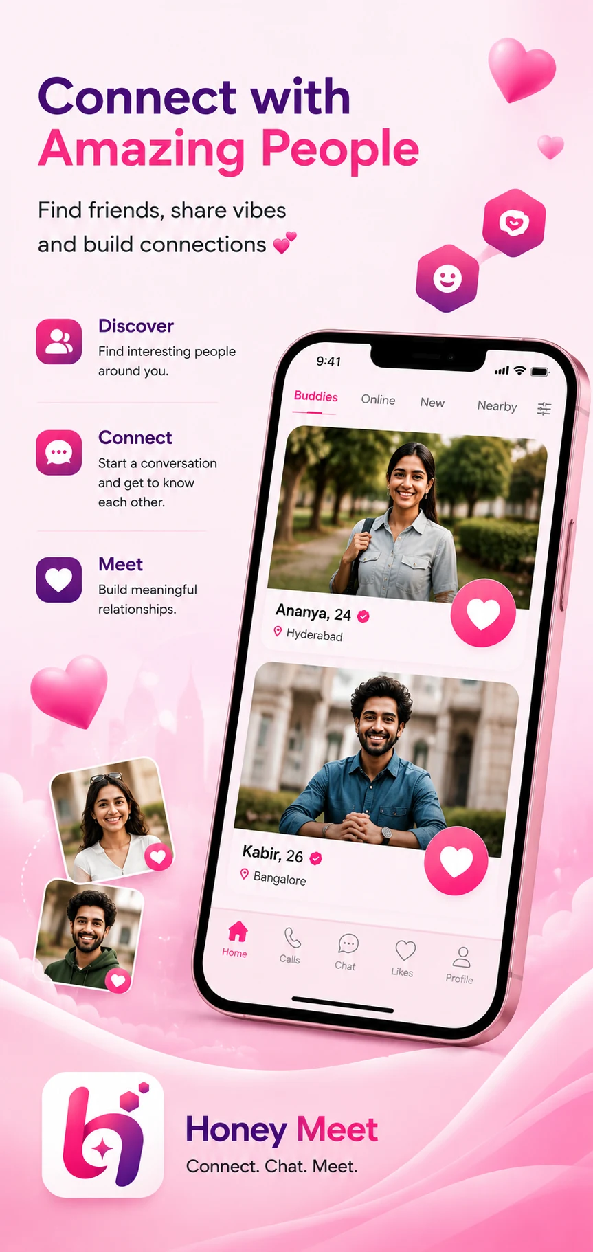 Honey Meet: Talk. Chat. Meet screenshot