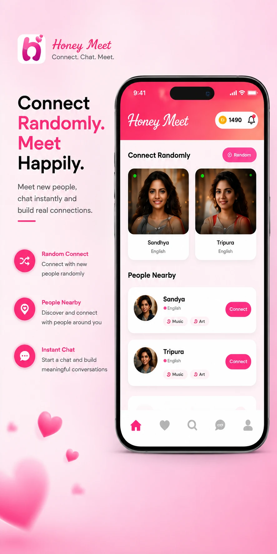 Honey Meet: Talk. Chat. Meet screenshot